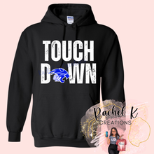 Load image into Gallery viewer, Touchdown White Print w/ Blue Logo- Wildcats