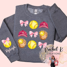 Load image into Gallery viewer, Bows & Baseball/Softball