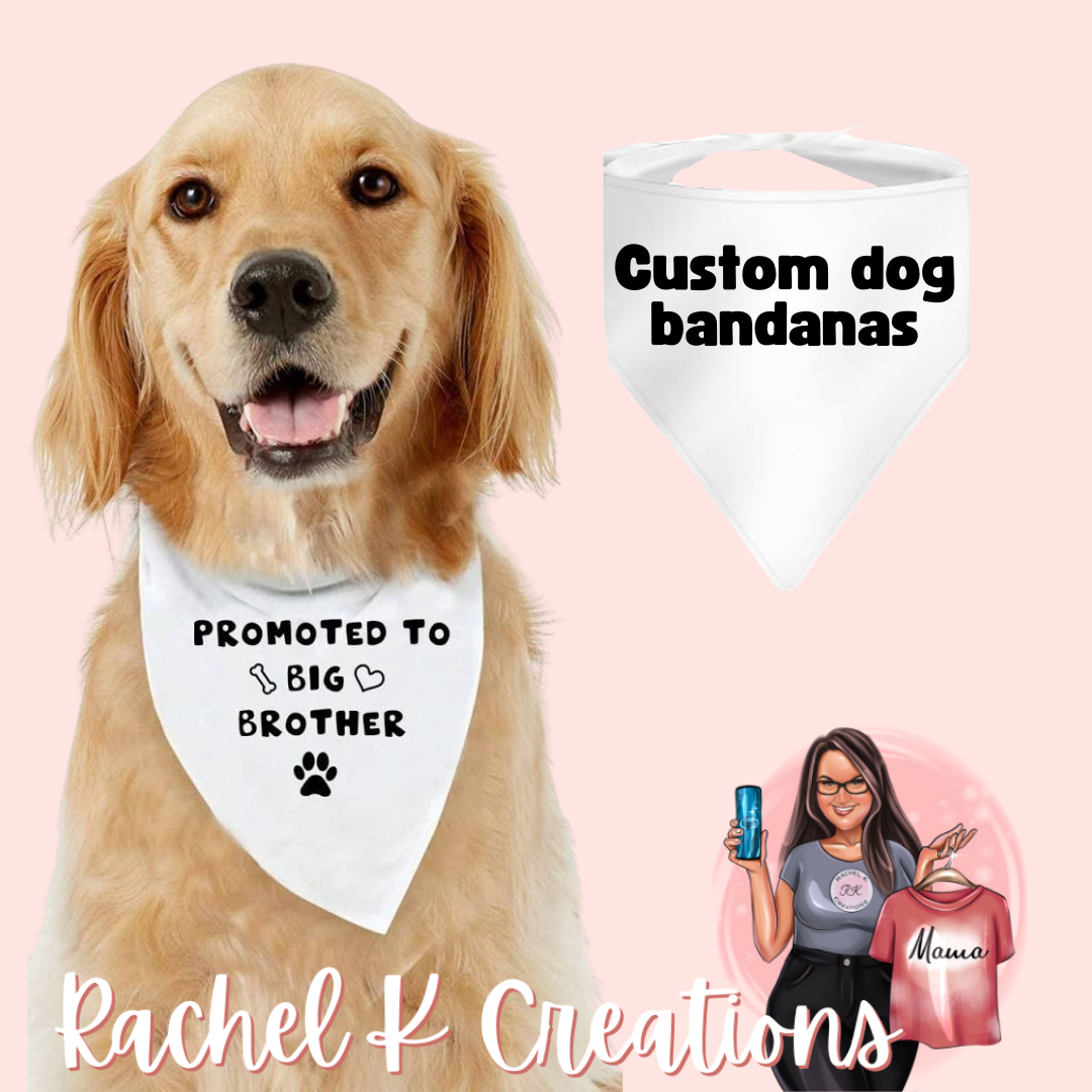 Personalized Bandanas Promoted To Big Sister Dog Bandana