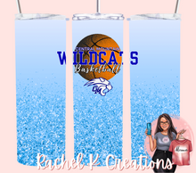 Load image into Gallery viewer, Central Mountain basketball glittery tumbler