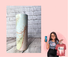 Load image into Gallery viewer, Rose Glitter Marbled Tumbler
