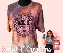 Load image into Gallery viewer, Hand dyed tshirt 🖤 Sanderson Sisters Brewing Co.