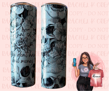 Load image into Gallery viewer, Let That Shit Go Skull Tumbler