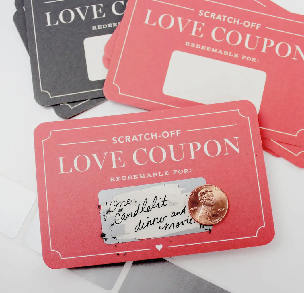 Scratch off Love Coupons