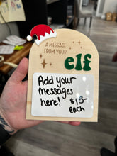 Load image into Gallery viewer, A message from your Elf - dry erase board
