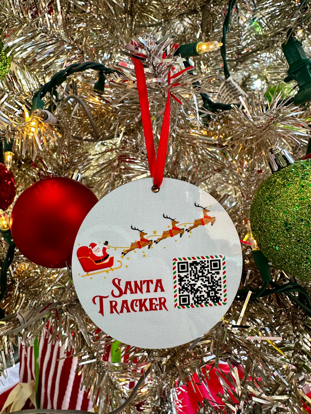 Santa tracker ornament