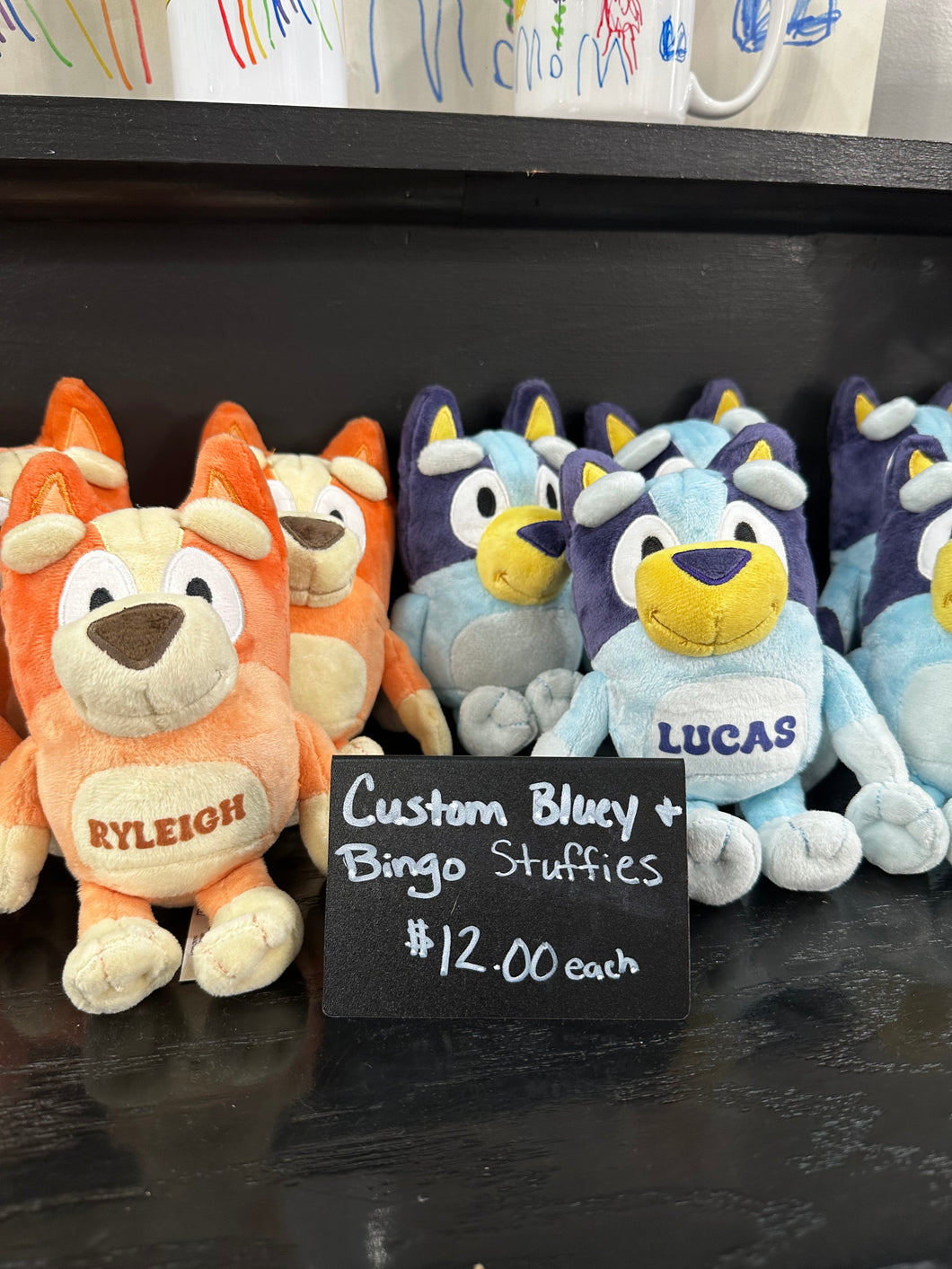 Custom name stuffy 💙🧡