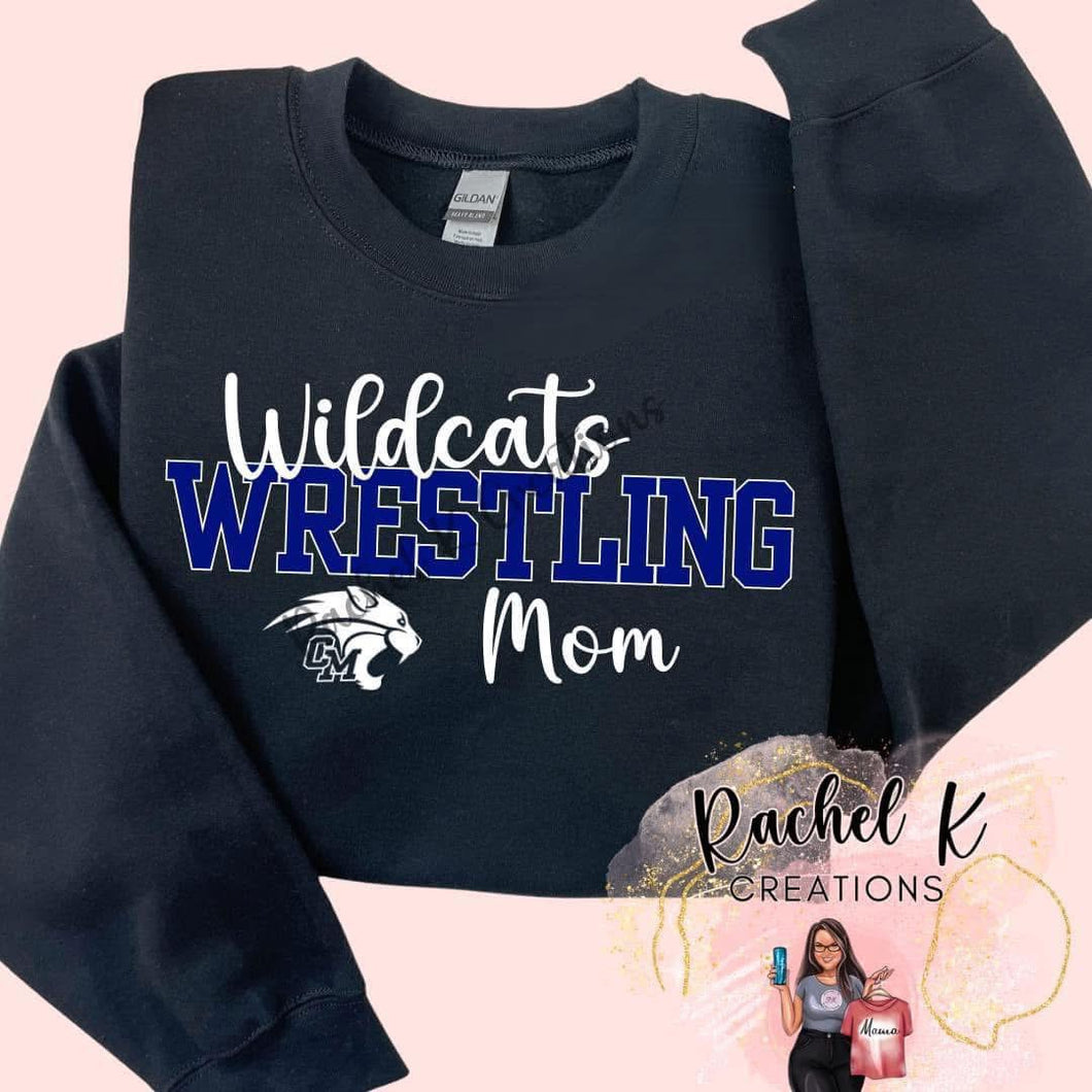 Black - CM Wildcats Wrestling fan (Grandma, Mama, etc.)