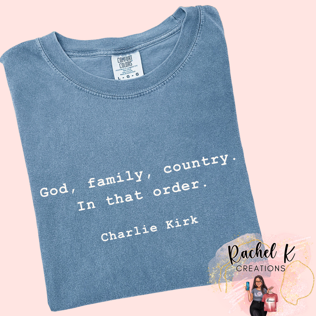 God, Family, Country