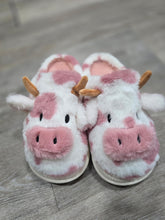 Load image into Gallery viewer, Pink Cow Slippers🐮
