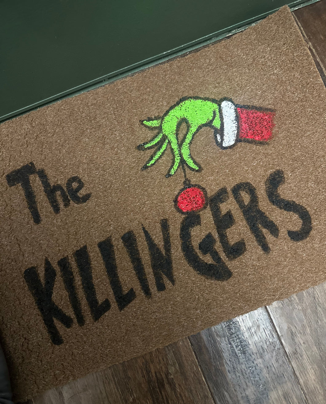 Customized Family Welcome Mat 💚