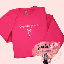 Load image into Gallery viewer, Embroidered crewneck - Love like Jesus

