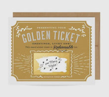 Load image into Gallery viewer, Golden ticket scratch off card
