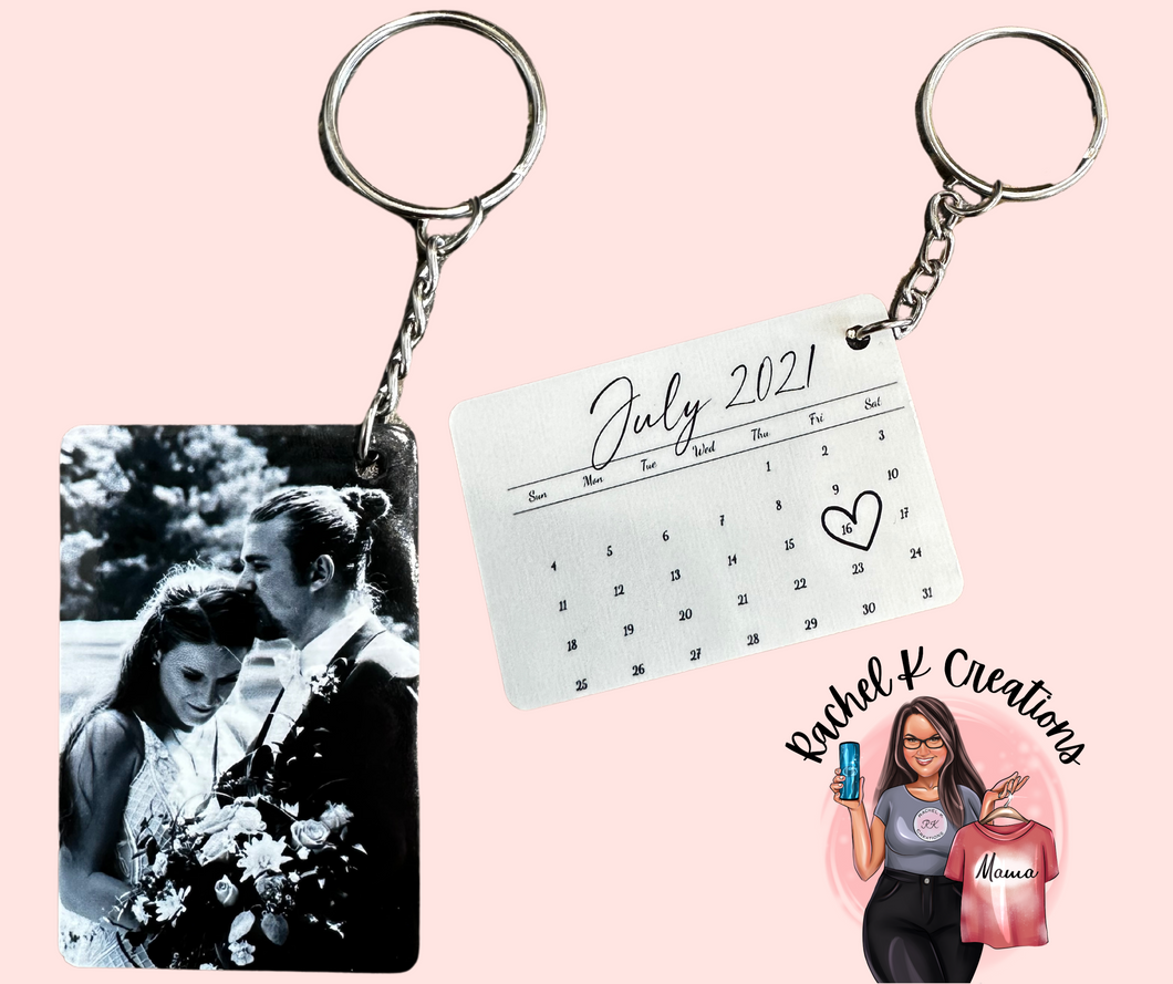 Photo Anniversary keychain