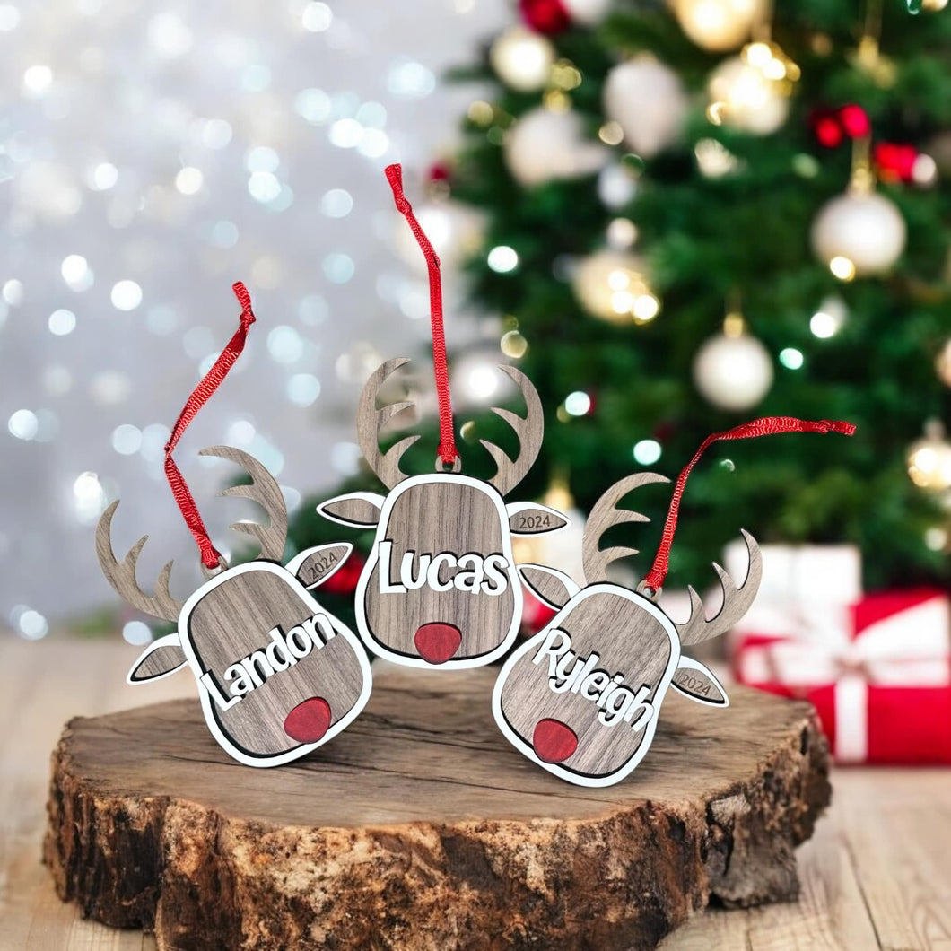 Custom name reindeer ornament 🦌