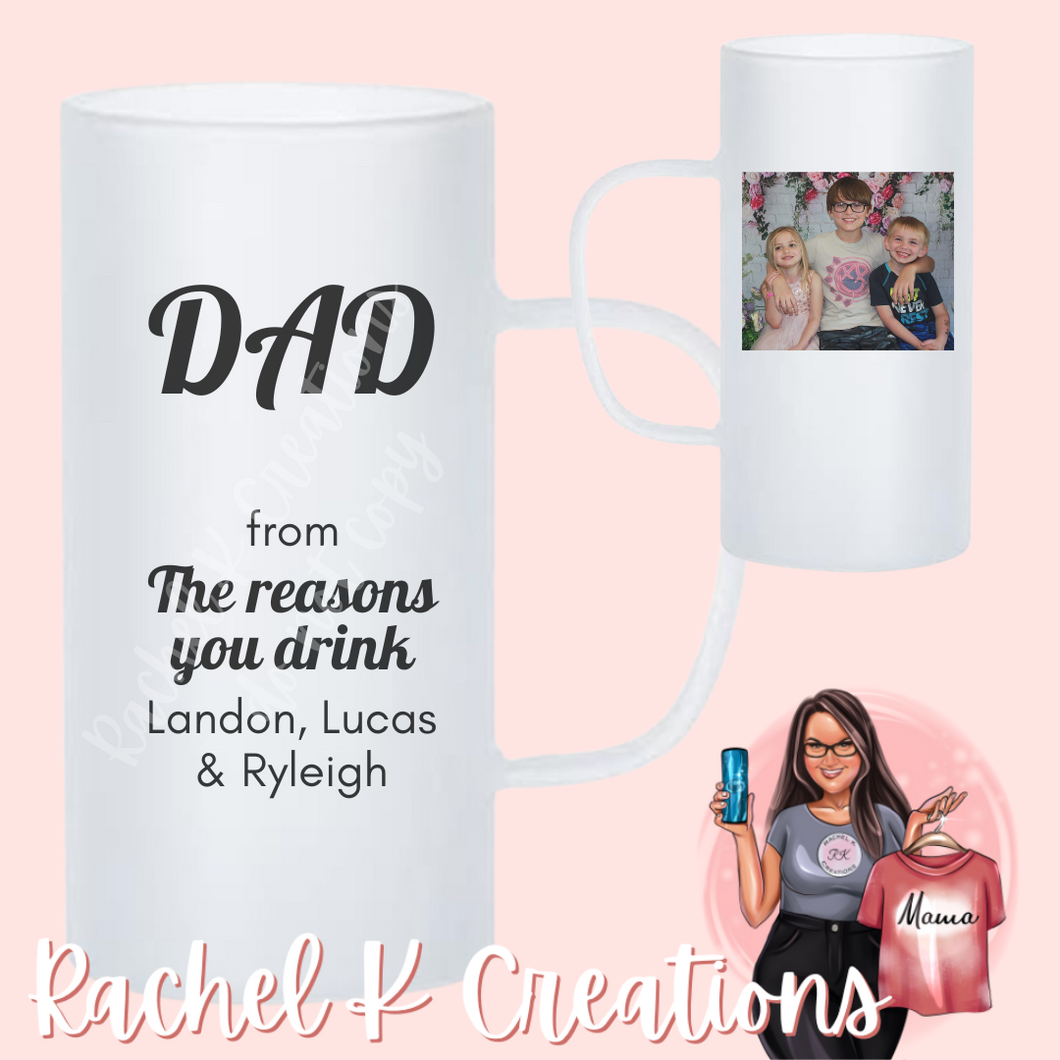 Customizable Beer Mug (Dad, Pap, etc.)