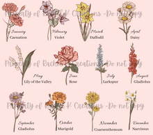 Load image into Gallery viewer, Birth Month Flowers- Tumbler
