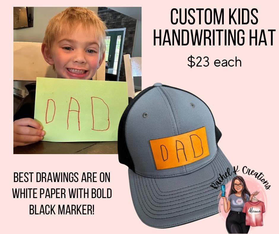 Kids handwriting hat