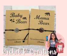 Load image into Gallery viewer, Mama and Me Bear bracelet sets

