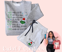 Load image into Gallery viewer, Grinch jogger sweatpants and sweatshirt
