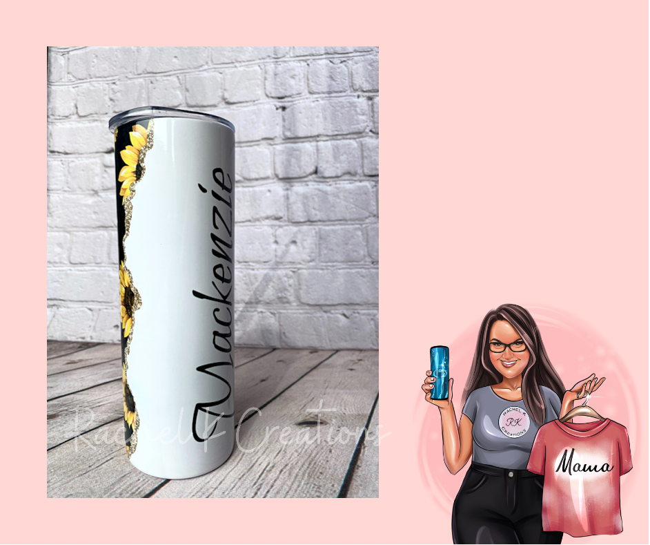 Customized Sunflower Tumbler