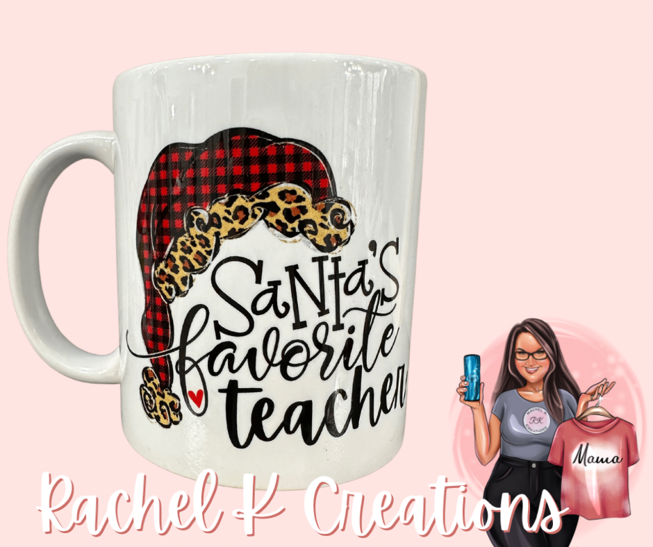 Santa’s favorite teacher coffee mug