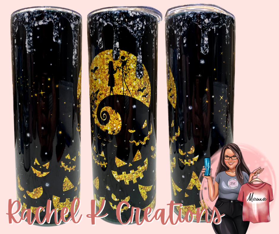 Black and orange sparkle nightmare 💀