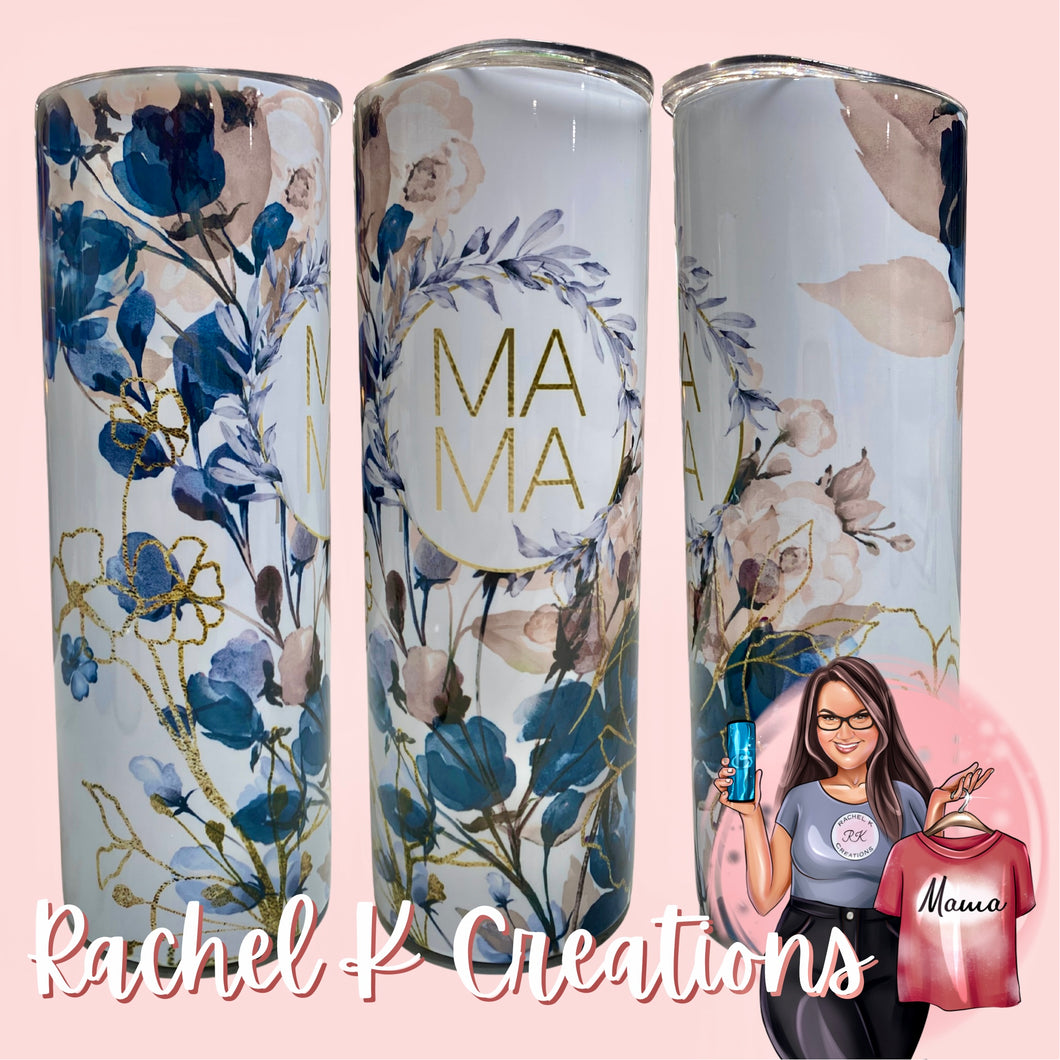 Floral Mama tumbler