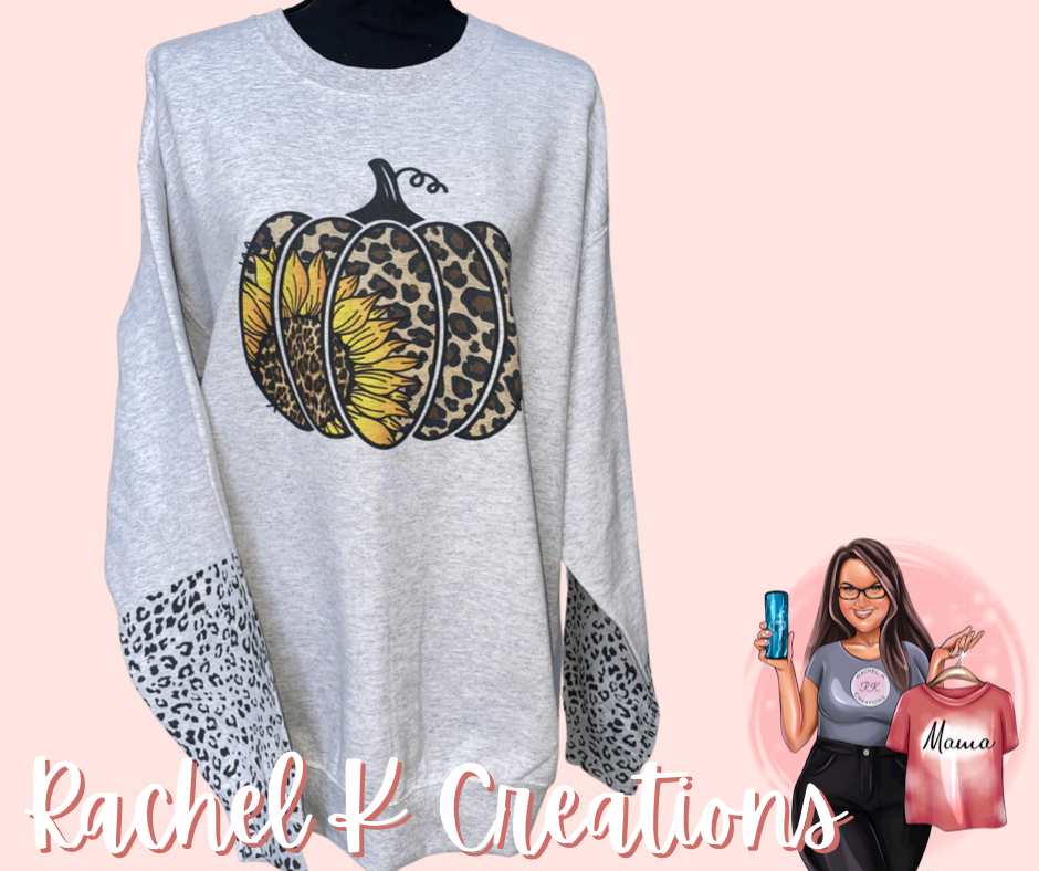 Leopard sunflower with leopard sleeves