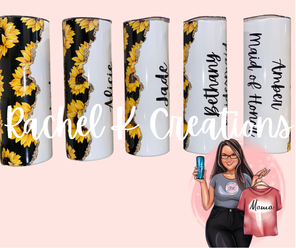 Personalized Sunflower Tumbler